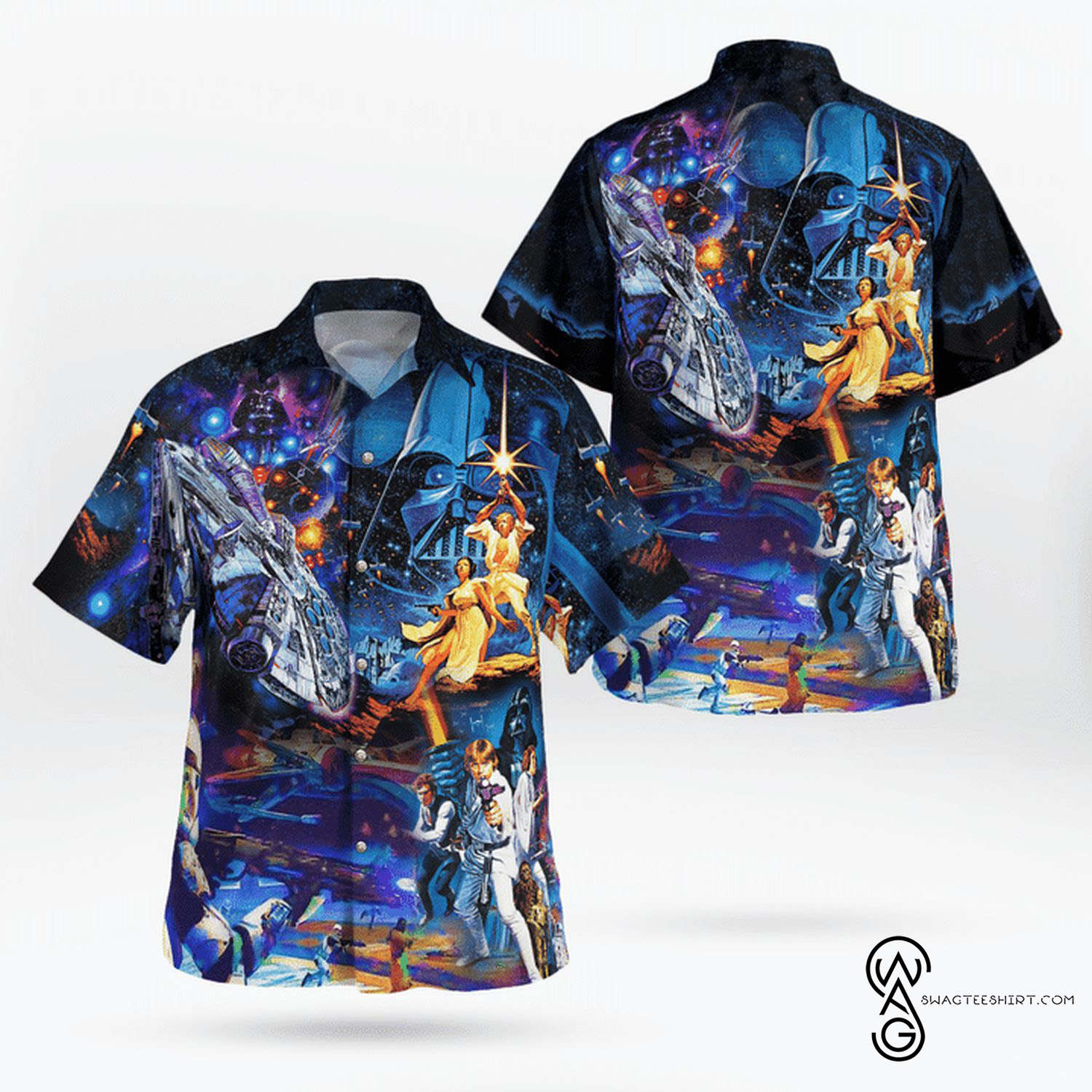 [Top Trending] SW May The Force Be With You Casual Summer Beach Full Printing Hawaiian Shirt